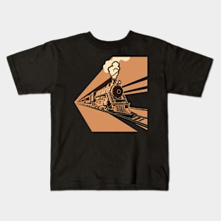 Steam Locomotive Kids T-Shirt